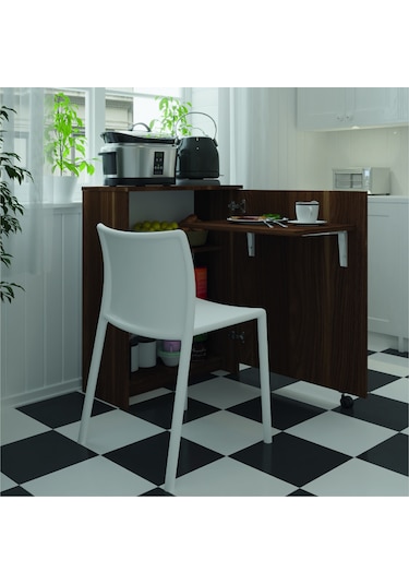 Asra Trend Mutfak Fonksiyonel Kiler Dolabı + Katlanır Masa Nevada