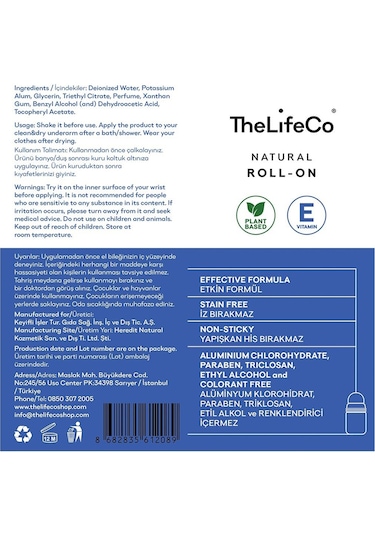 ﻿The Lifeco White Cedar + White Flowers Roll-On Deodorant 2 x 60 ML