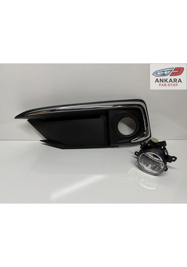 Honda Civic Fc5 2019-2021 Makyajlı Kasa Sis Lamba Ve Kapak Takımı Ön Sol Krom Tip Kapak + Ledli Sol Ön Sis