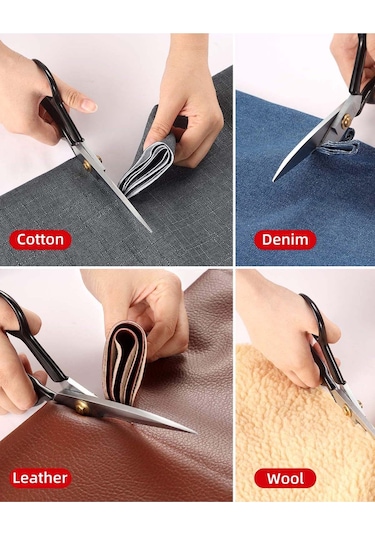Çelik Profesyonel Kumaş Kesim Makası Set 9 No 23cm