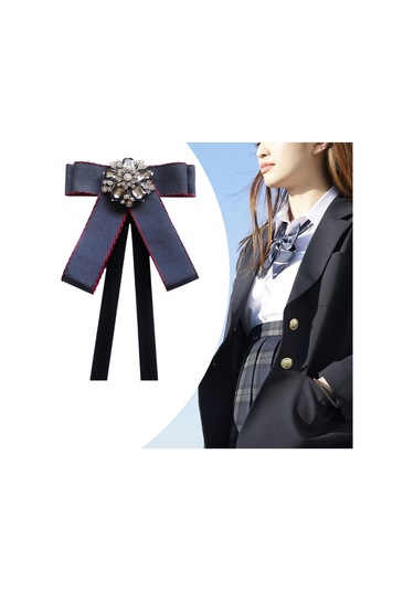 Homyl Takım Bluz Giyim Aksesuarları Için Kravat Bow Tie Donanma