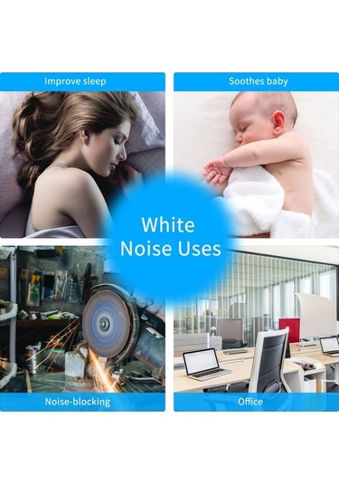 Pazly Pratik 9 Sesli Uyku Makinesi - Beyaz, Usb Şarjlı, Bebek Ve Yetişkin İçin Beyaz