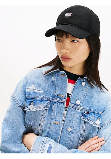 Tommy Hilfiger Kadın Tjw Heritage Plaque Cap-13521 Siyah