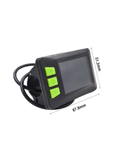 Reedark Elektrikli Bisiklet Lcd Hız Kontrol Cihazı - Usb Bağlantılı, Altı Çip Renkli Ekran, Akıllı Veri Gösterici Siyah