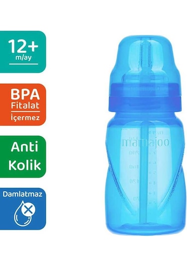 Mamajoo Pipetli Bardak 270 Ml / Mavi