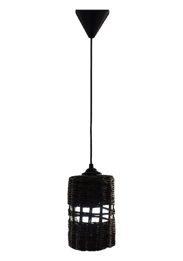 Hasır Sarkıt Avize, %100 Elişi/handmade, E27 Duy Elektrik Tesisat Haki Yeşil