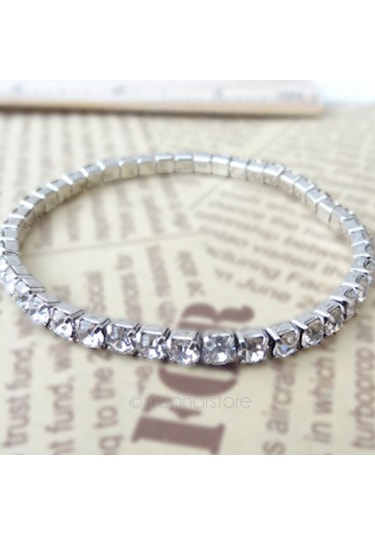 Zirkon Taşlı Suyolu Bileklik Sevgililer Günü Hediyesi Çok Renkli