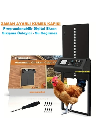 Zaman Ayarlı Digital Ekran Kümes Kapısı
