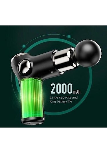 Mini Masaj Tabancası Lcd Ekran Masajı Gı6jup Gri