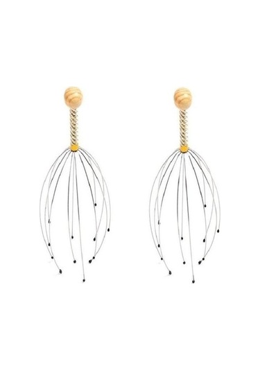 2'li Paket - Paslanmaz Çelik Başlıklı Rahatlatıcı Masaj Aleti - Gümüş Kg3s1t Çok Renkli