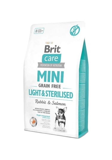 Brit Care Mini Light Sterillised Tavşan Etli Tahılsız Kısırlaştırılmış Köpek Maması 2 KG