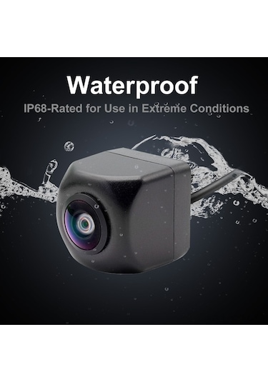 Novahub 170 Derece Geniş Açılı Gece Görüşlü Su Geçirmez Araç Geri Görüş Kamerası - Ip68, Full Hd - Android Uyumlu