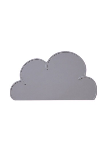 Sones Çocuk Bulutu Silikon Yer Matı Su Geçirmez Çevre Koruma Öğrenci Masa Matı, Renk: Koyu Gri