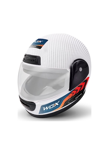 Wogen Fullface Kask Karbon Beyaz