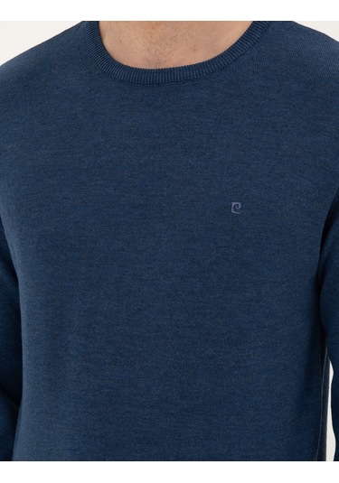 Pierre Cardin Erkek İndigo Melanj Kazak /triko 50296575-vr155 İndigo Melanj