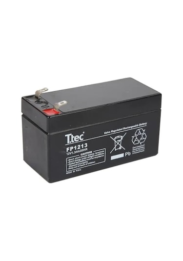 Ttec 12 Volt 1.3A Akü - 12V 1.3 Ah Bakımsız Kuru Akü 2024 Üretim