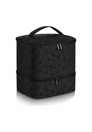 Novahub Tırnak Cilası, Manikür, Torba, Yüksek Kapasiteli, Çift Katmanlı, Renkli Saklama Çantası Çok Renkli