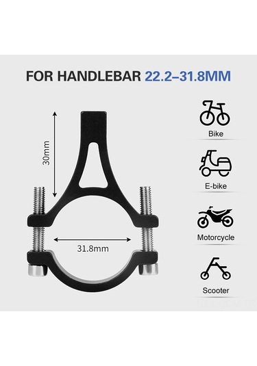 Qingmipy Alüminyum Bisiklet Telefon Tutucu, Üç Tırnaklı Kilitleme, Sağlam Ve Titreme Engeli, Dikey-yatay Ayar, Siyah, 3.0-6.8 İnç Telefon Uyumlu