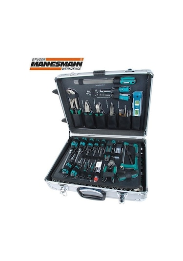 Mannesmann 29077 Alüminyum Çantalı Tekerlekli Alet Seti 159 Parça