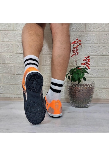 M.p 1356 Siyah-turuncu Halısaha Futbol Ayakkabısı 001