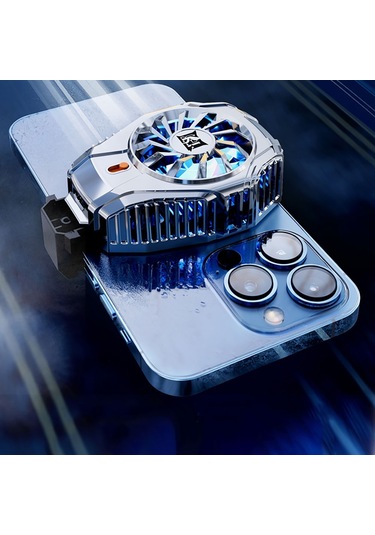 Zore N15 Gümüş Kaplama 2 Kademeli Tec Soğutma Sistemli Telefon Soğutucu Fan Caselab