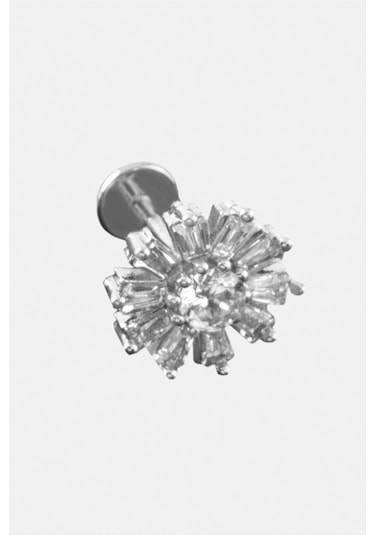 Tragus Zirkon Taşlı Piercing Semeglbl - 92 1 Adet-sarı Çok Renkli