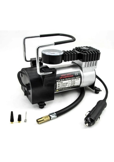 Metal Gövde Araç Çakmaklık Hava Komresörü 12 Volt