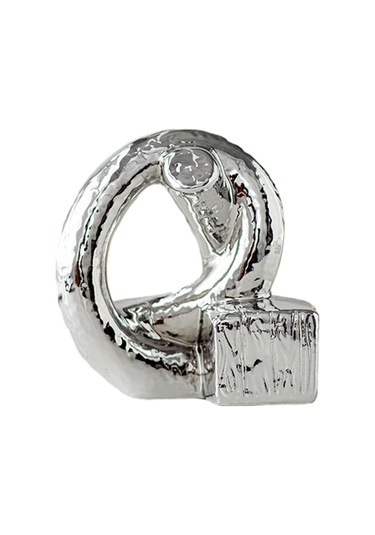 Homyl Düğüm Heykeli Dekor Tatil Hediye Masaüstü Gümüş