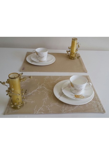 Amerikan Servis Dalya+pl 32 x 45 CM Krem-1 Adet Krem