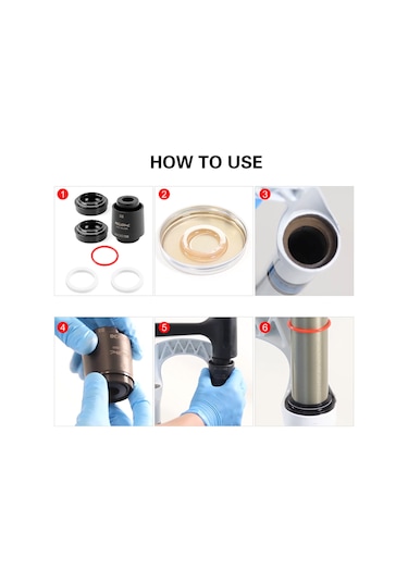 Fosenze Dağ Bisikleti Amortisör Ön Çatalı Geri Dönüşücü Orijinal Lastik 36mm Ölçü İçin Spreyli Tamir Seti Çok Renkli