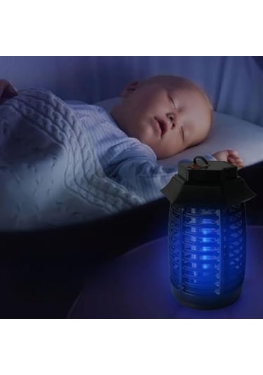 Tutma Ve Asma Saplı Ledli Sinek Makinası 2w Sinek Öldürücü Uv Mor Işıklı Aparat