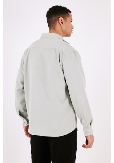Buratti Pamuklu Regular Fit Çift Cepli Erkek Gömlek Cf24W116927 Mint