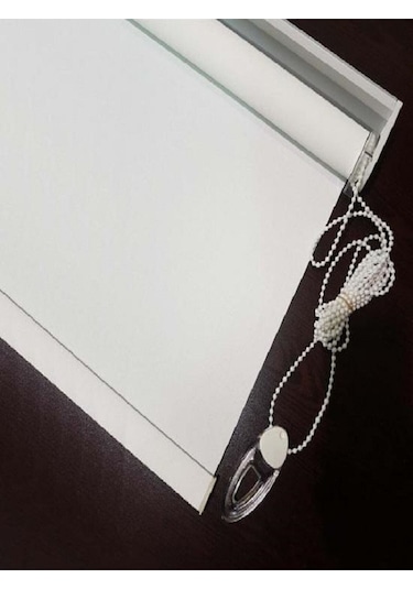 Mat Polyester Beyaz Stor Perde Beyaz