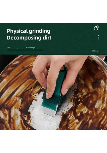 Leke Çıkarıcı Kauçuk Silgi Mutfak Musluğu Kireç Silgisi,b Yeşil Çok Renkli