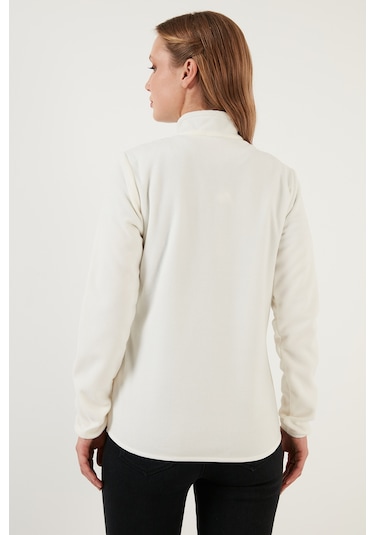 Lela Slim Fit Yumuşak Dokulu Anti-Pilling Tüylenme Yapmayan Yarım Fermuarlı Bayan Polar 5907000 Ekru Lela Slim Fit Yumuşak Dokulu Anti-Pilling Tüylenme Yapmayan Yarım Fermuarlı Bayan Polar 5907000 Ekru