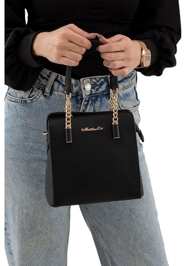 Matthew Cox Siyah Kadın El Çantası T763 001