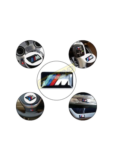 Bmw M Logo Jant Direksiyon Sticker (5 Adet)