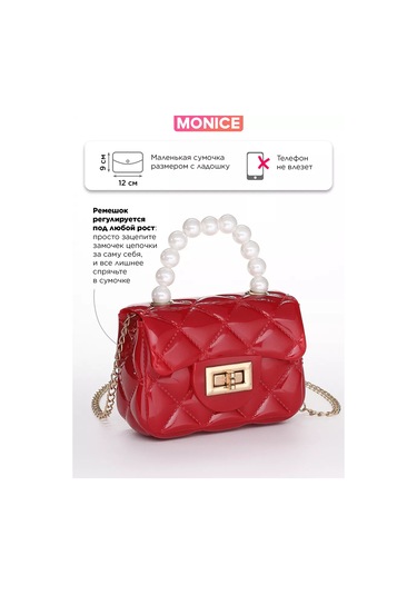 Monıce Küçük Mini Çanta 235623786 Bordo