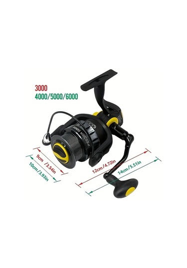 Xuweiwei Yz Serisi Döner Balıkçılık Makinesi Sku 6000 Tuzlu Tatlı Su Alüminyum Çerçeve Yüksek Performans Değiştirilebilir Hız Kılavuzları Ergonomik Siyah Mavi