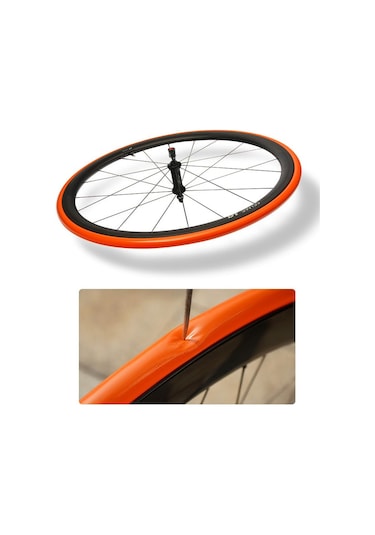 Hombey 2 Adet Tpu Hafif Bisiklet İç Lastik 28g 700x18-32c Yollu Bisiklet 65mm Presta Ventil Dayanıklı Ağırlık Azaltıcı Kırmızı