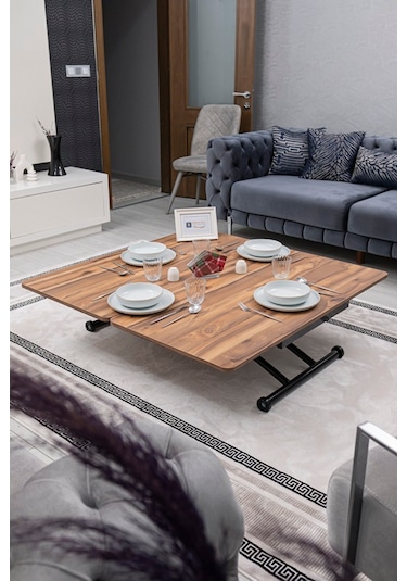 Juppo Üst Tabla Mdf Urartu Oval Köşe Alt Siyah Dışa Kıvrım