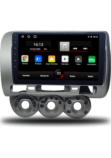 Navmina Honda Jazz Android Carplay Multimedya 2002-2008 Manuel Klima 2gb Ram + 32gb Hafıza + 4 Çekirdek