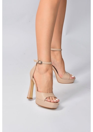 Fox Shoes Ten Kadın Topuklu Ayakkabı K404580109