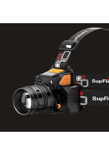 YCL 10 W 3 Modlu Şarjlı Powerbank Özellikli Kafa Lambası -YIS-205 Siyah