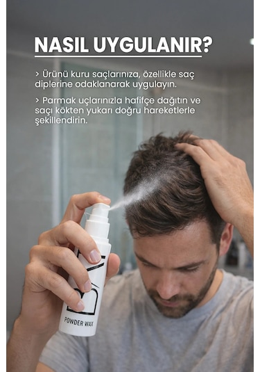 Batçı Hair Atelier Saç Şekillendirici Toz Pudra Wax 20 ML
