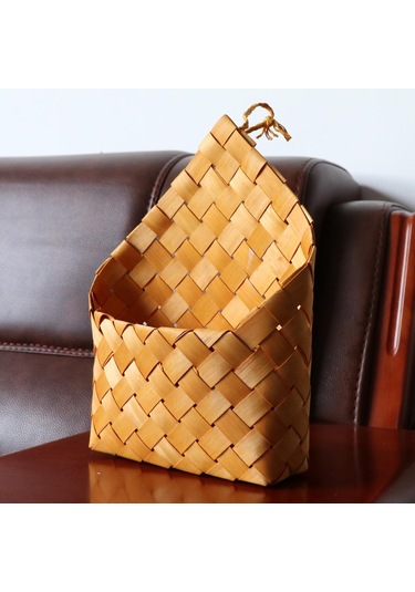 Suntek Magideal Dokuma Depolama Sepeti Asılı Çamaşır Çiçek D Kahverengi