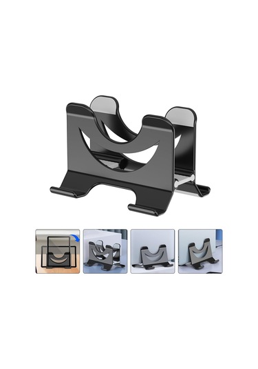 Küçük Dizüstü Bilgisayar Yükseltici Defter Standı Isı Dağılımı Evrensel Masa Tutucu Siyah Rahat Yazma İçin Siyah