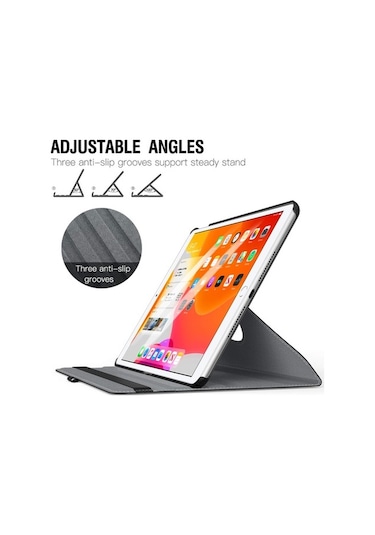 iPad 10.2 Uyumlu 8.Nesil Dönerli Tablet Kılıf Kalem Hediyeli