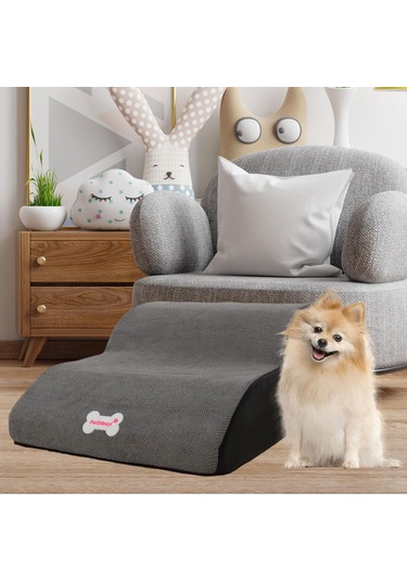 Homyl Küçük Köpekler İçin Köpek Merdivenleri Evcil Gri