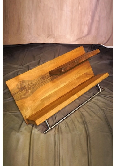 Ahşap Raf Demir Askılı 90cmx20cmx51cm